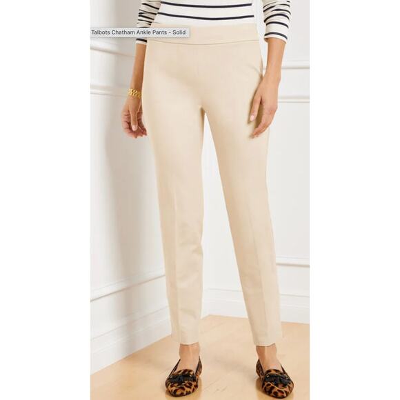 Talbots Pants - Talbots Cream Ankle Pants